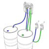 Chemical Transfer Drum Pump for up to 4 products