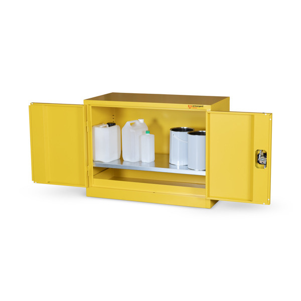 Secure Metal Cabinet for Hazardous Substances 90x48x70cm
